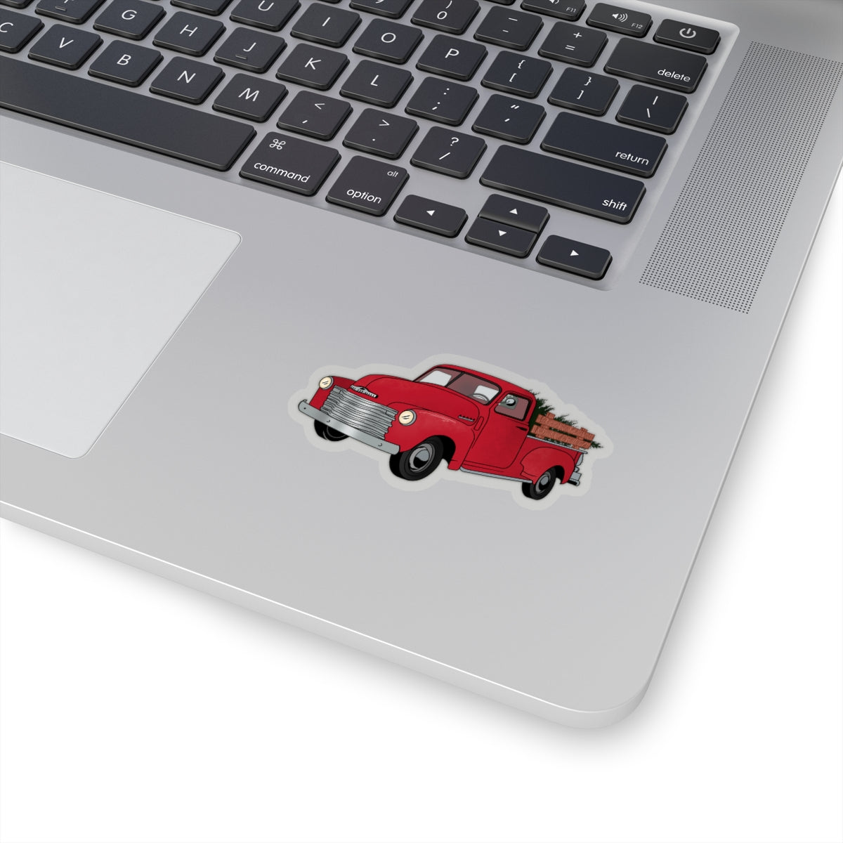 Classic Vintage Red Truck Sticker
