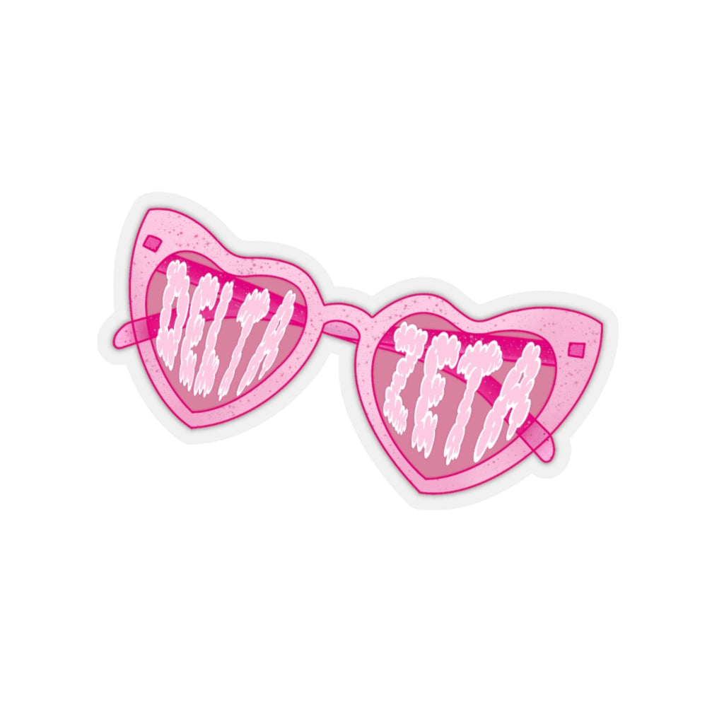 Sassy Pink Glasses Sorority Stickie