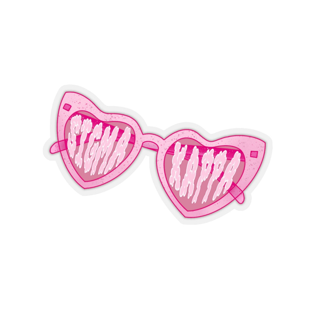 Sassy Pink Glasses Sorority Stickie