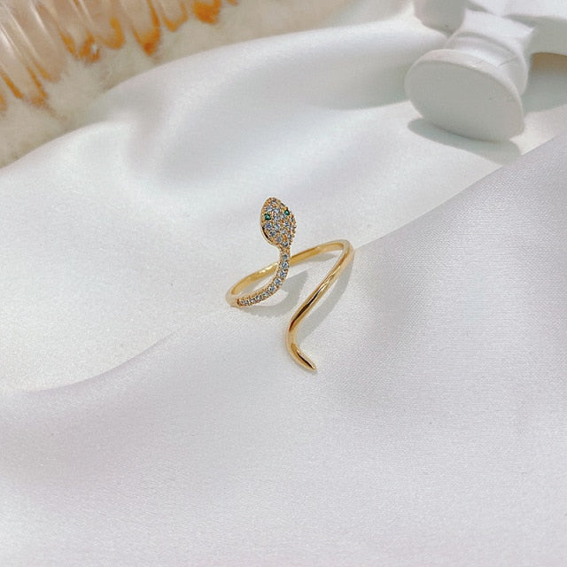 Slithering Snake Open Ring