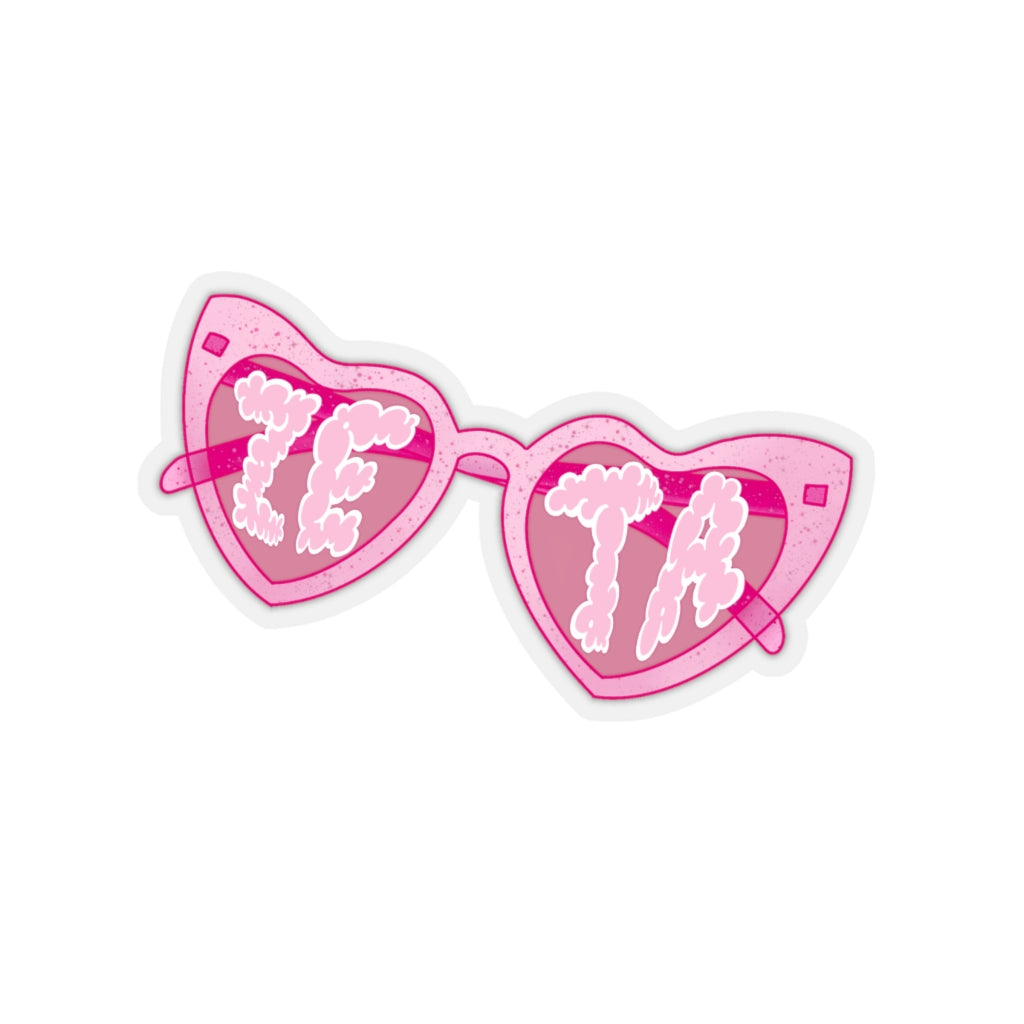 Sassy Pink Glasses Sorority Stickie