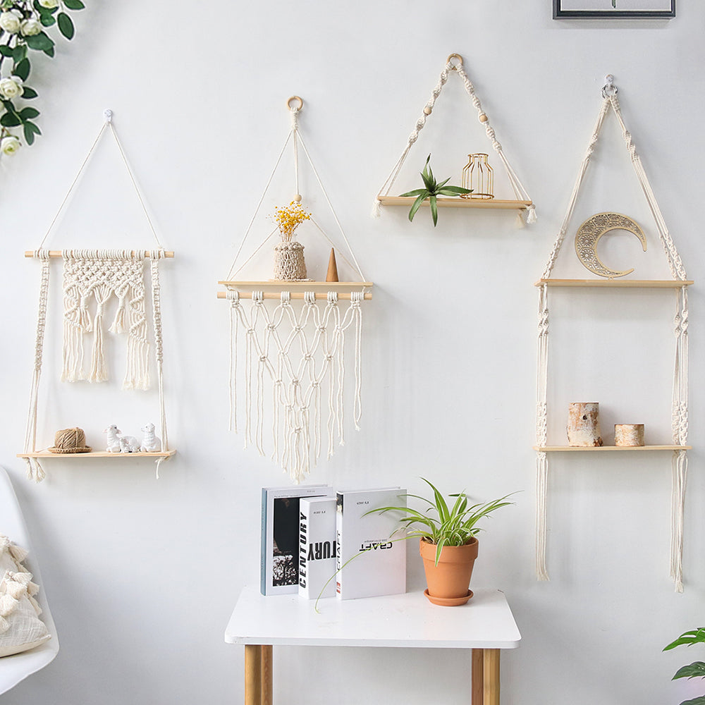 Hand-Woven Tapestry Shelves
