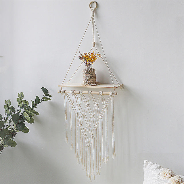 Hand-Woven Tapestry Shelves