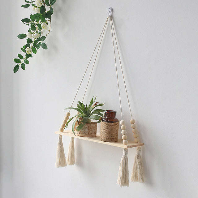 Hand-Woven Tapestry Shelves