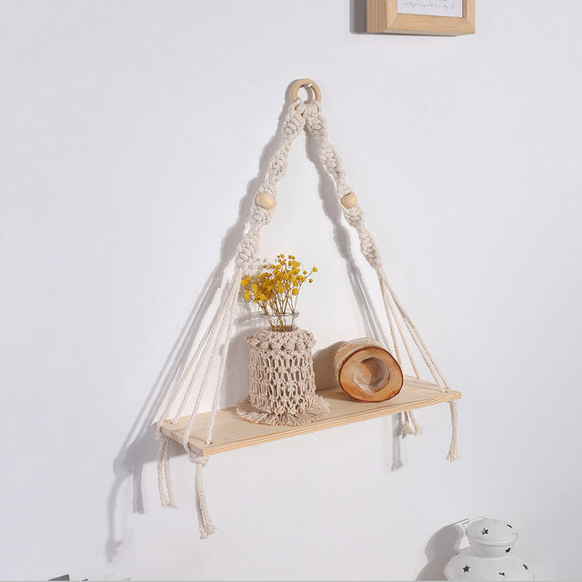 Hand-Woven Tapestry Shelves