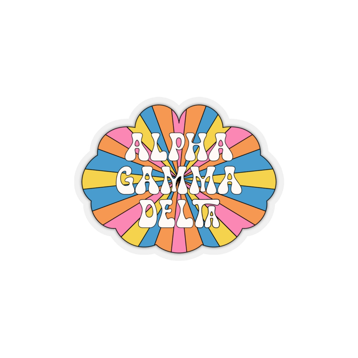 Hippie Rays Sorority Stickie