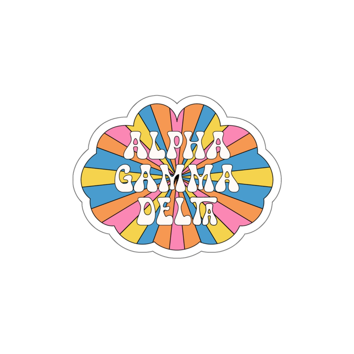 Hippie Rays Sorority Stickie