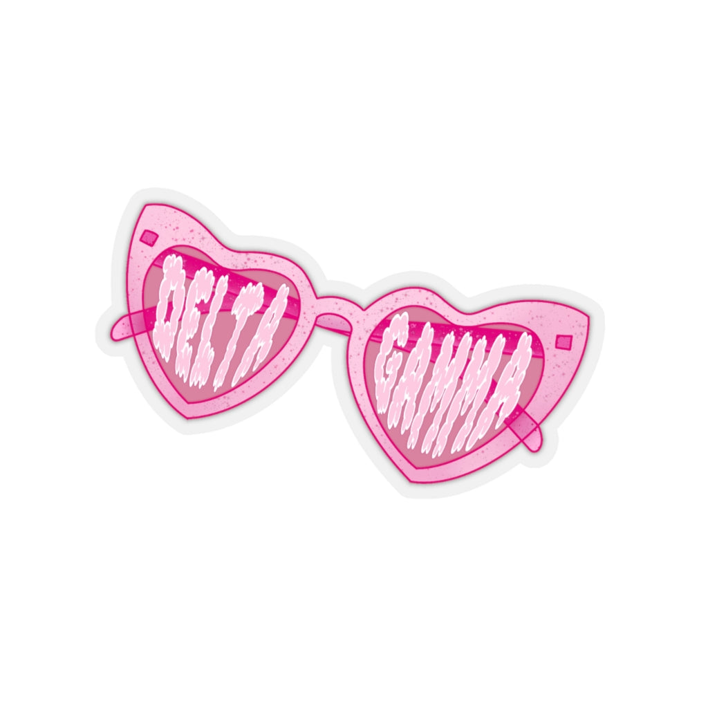 Sassy Pink Glasses Sorority Stickie