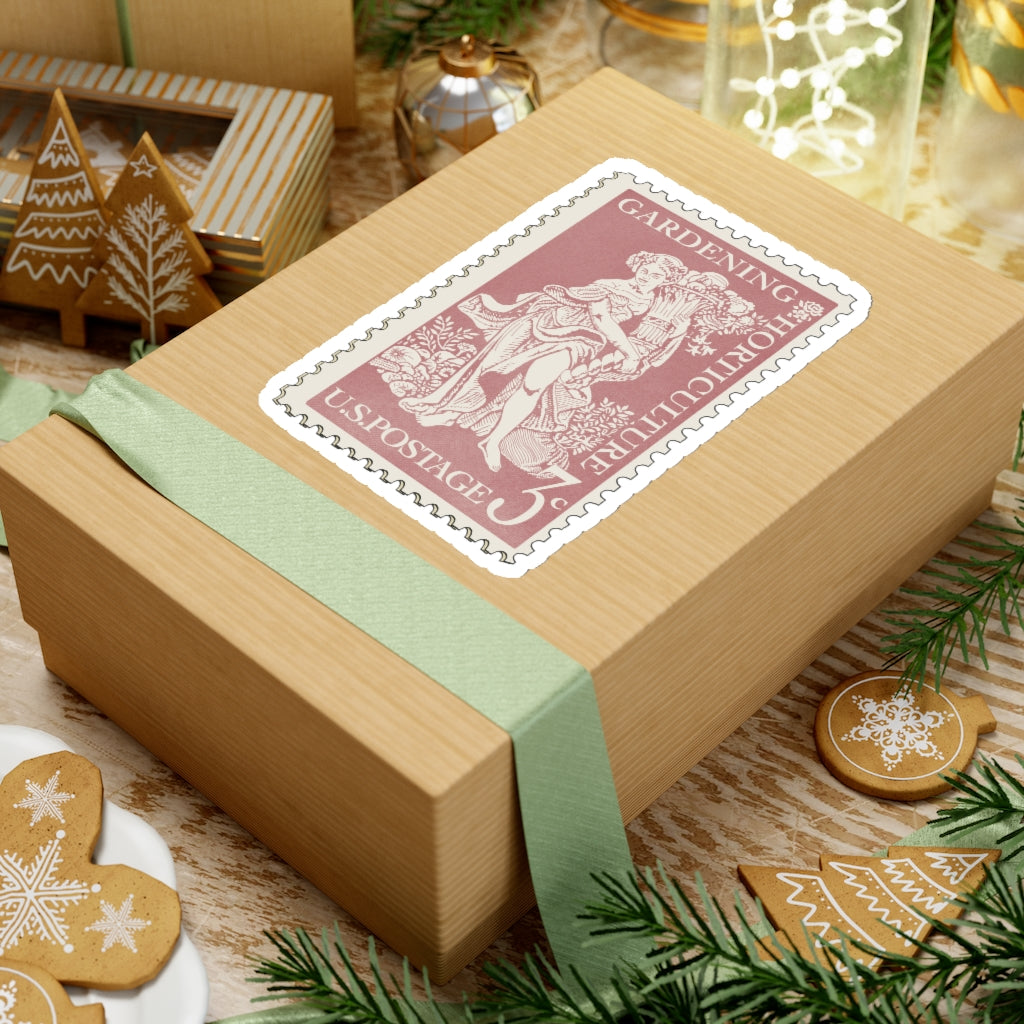 Vintage Gardening Stamp Stickie