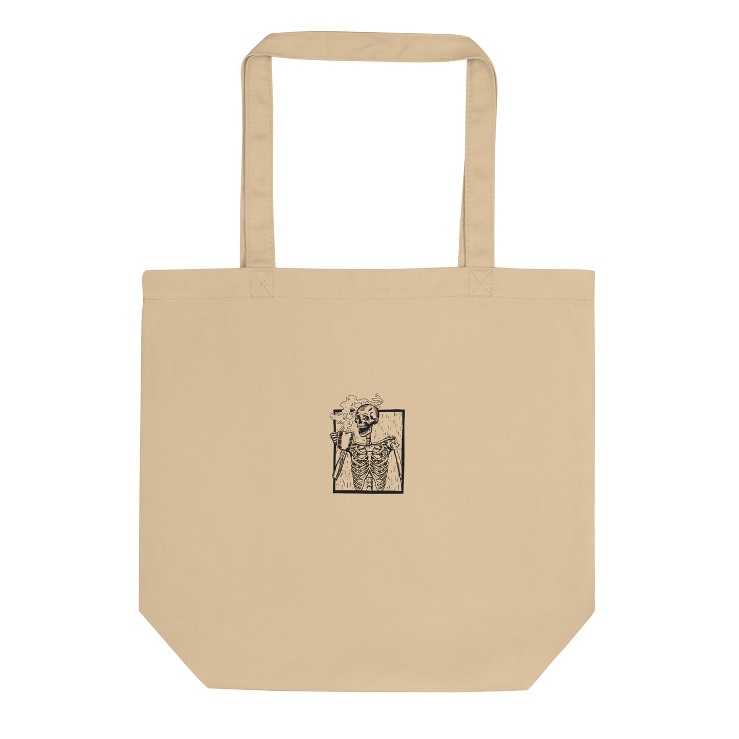 Spooky Coffee Embroidered Eco Tote Bag