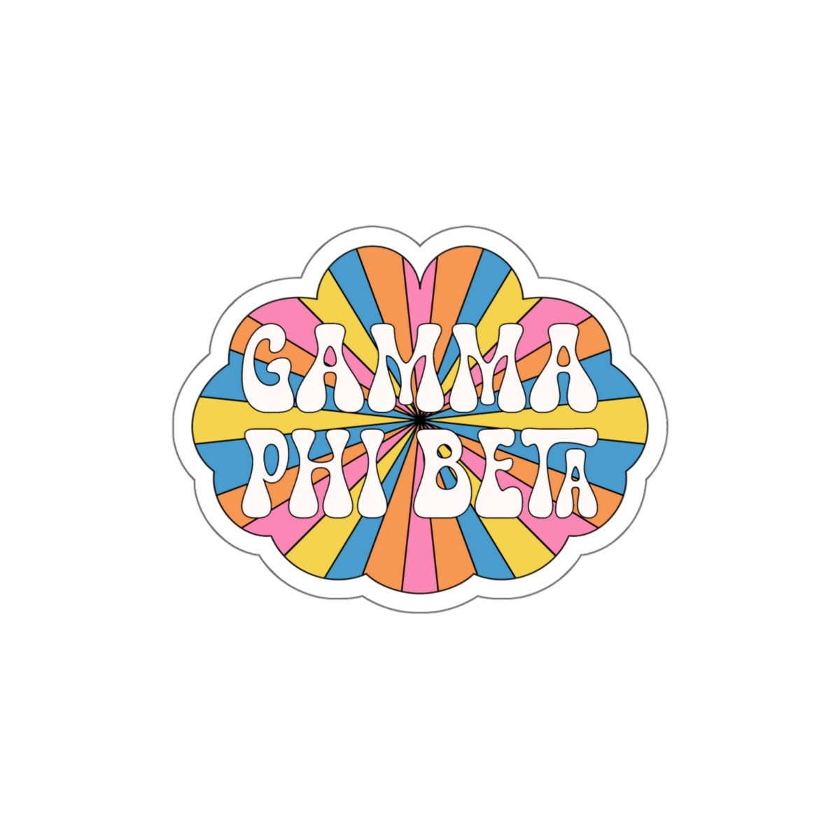 Hippie Rays Sorority Stickie