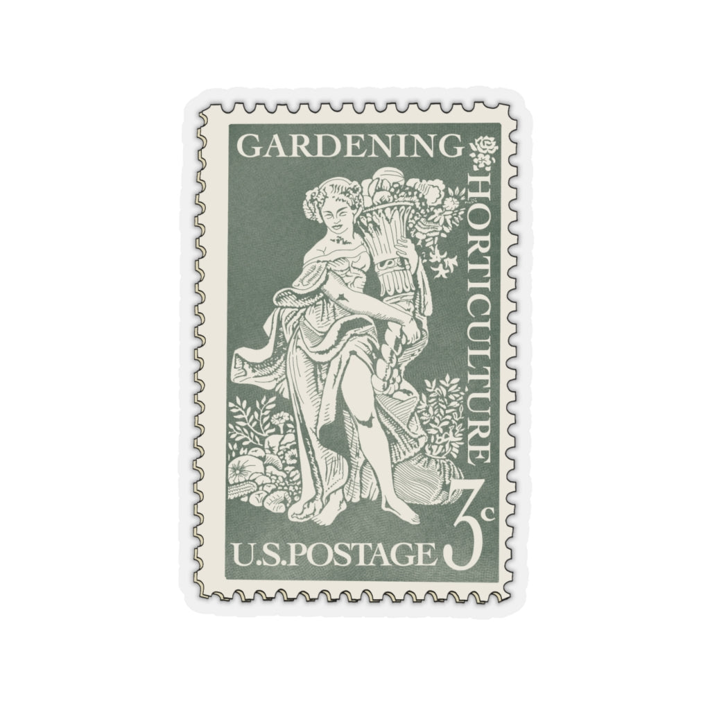 Vintage Gardening Stamp Stickie
