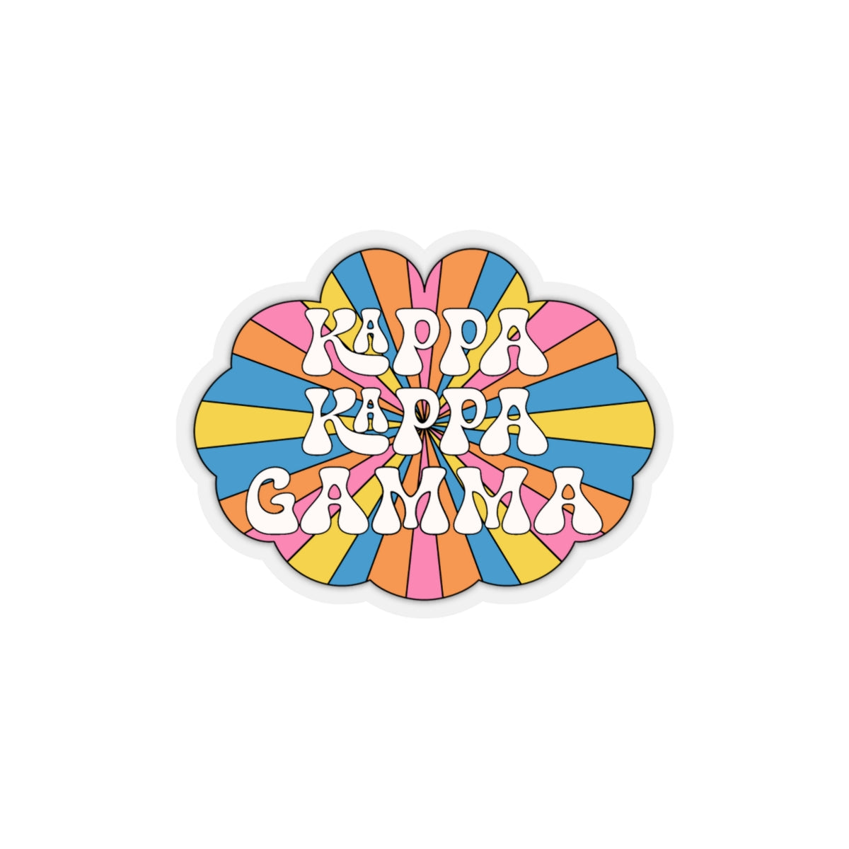 Hippie Rays Sorority Stickie