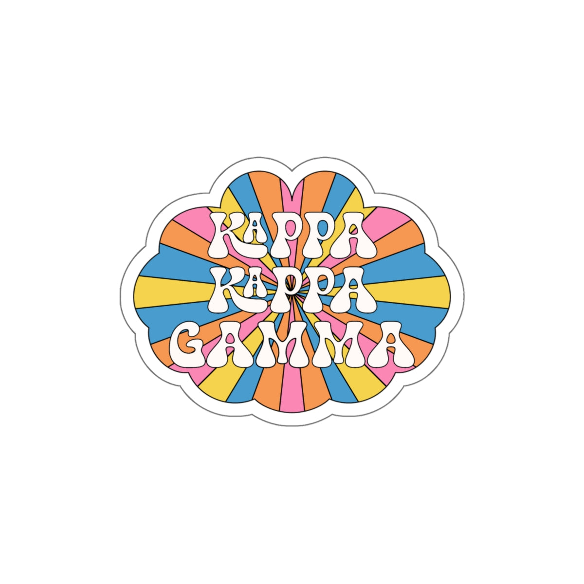 Hippie Rays Sorority Stickie