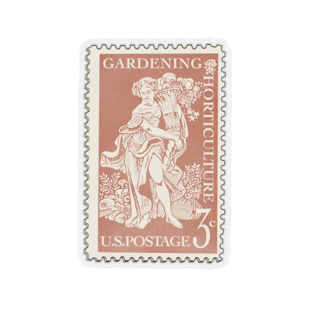Vintage Gardening Stamp Stickie