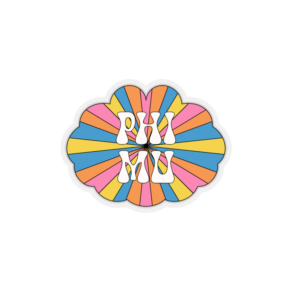 Hippie Rays Sorority Stickie