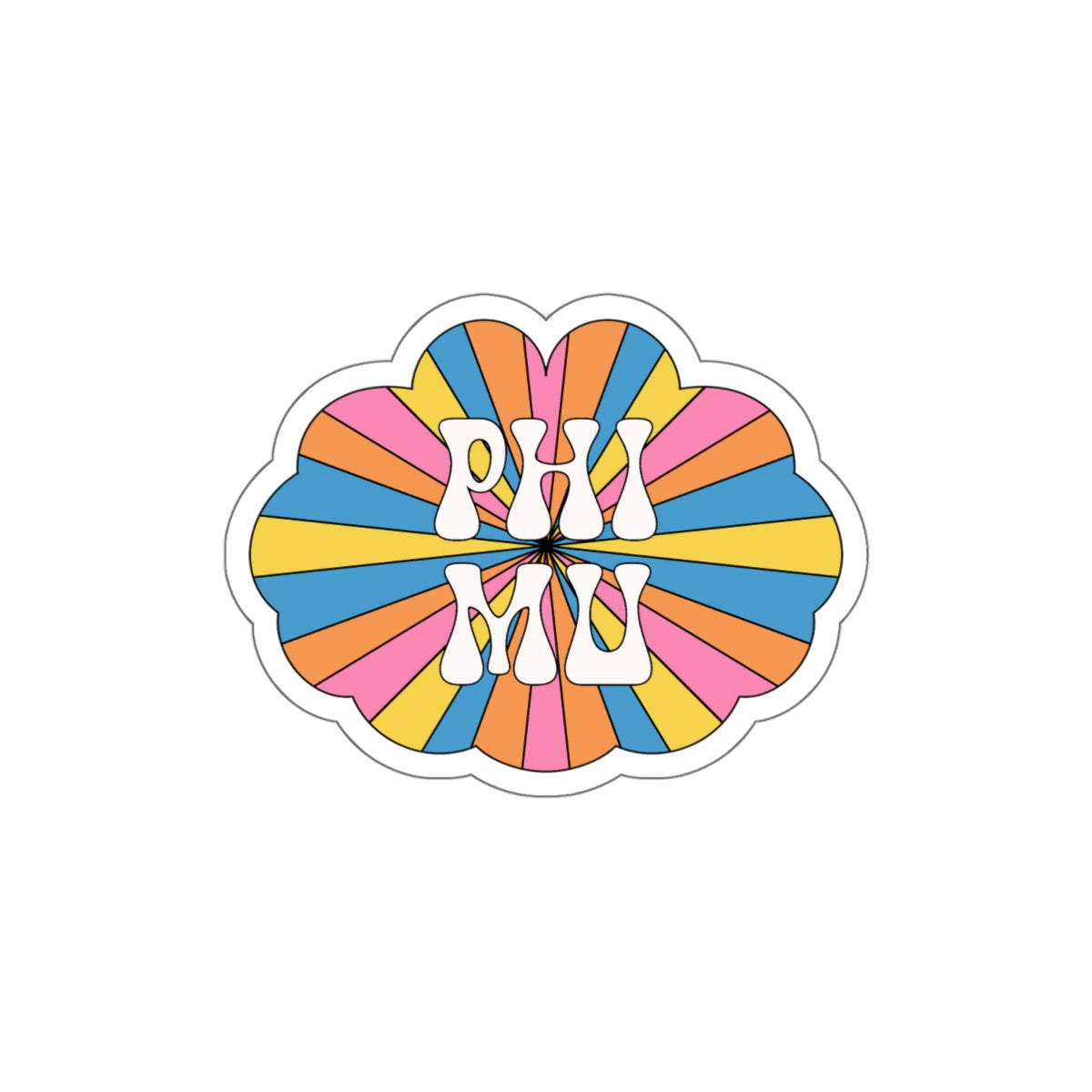 Hippie Rays Sorority Stickie