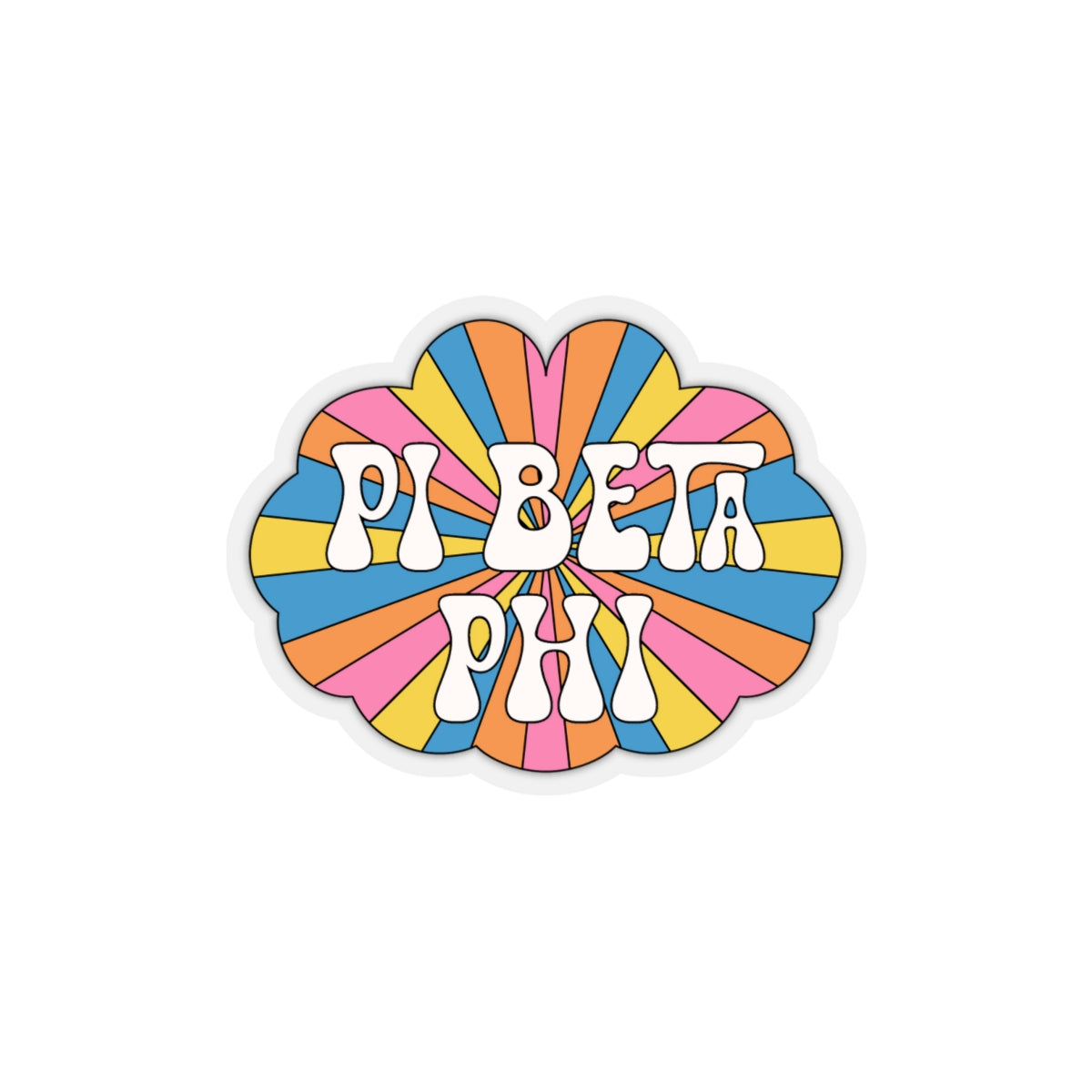 Hippie Rays Sorority Stickie