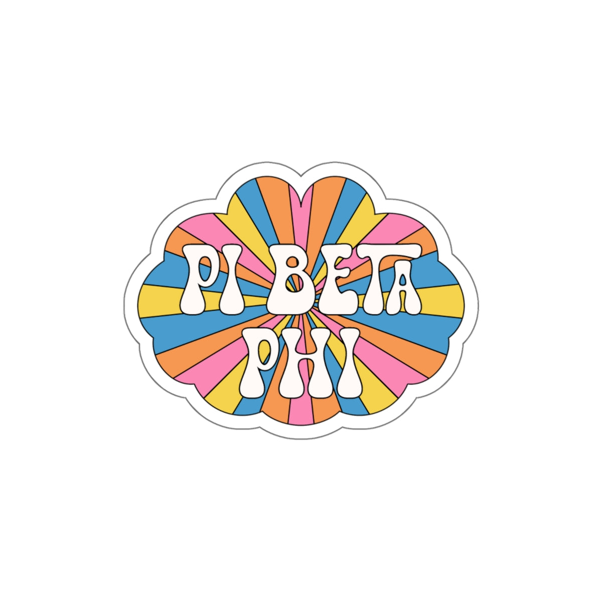 Hippie Rays Sorority Stickie