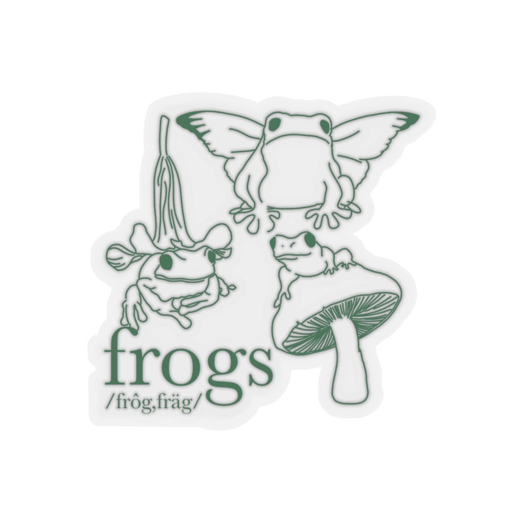Vintage Frog Collage Stickies
