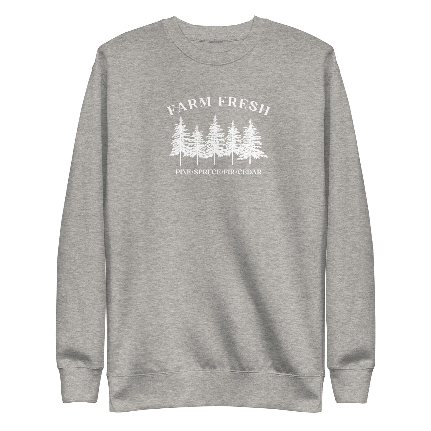 Fresh Pine Trees Embroidered Sweatshirt