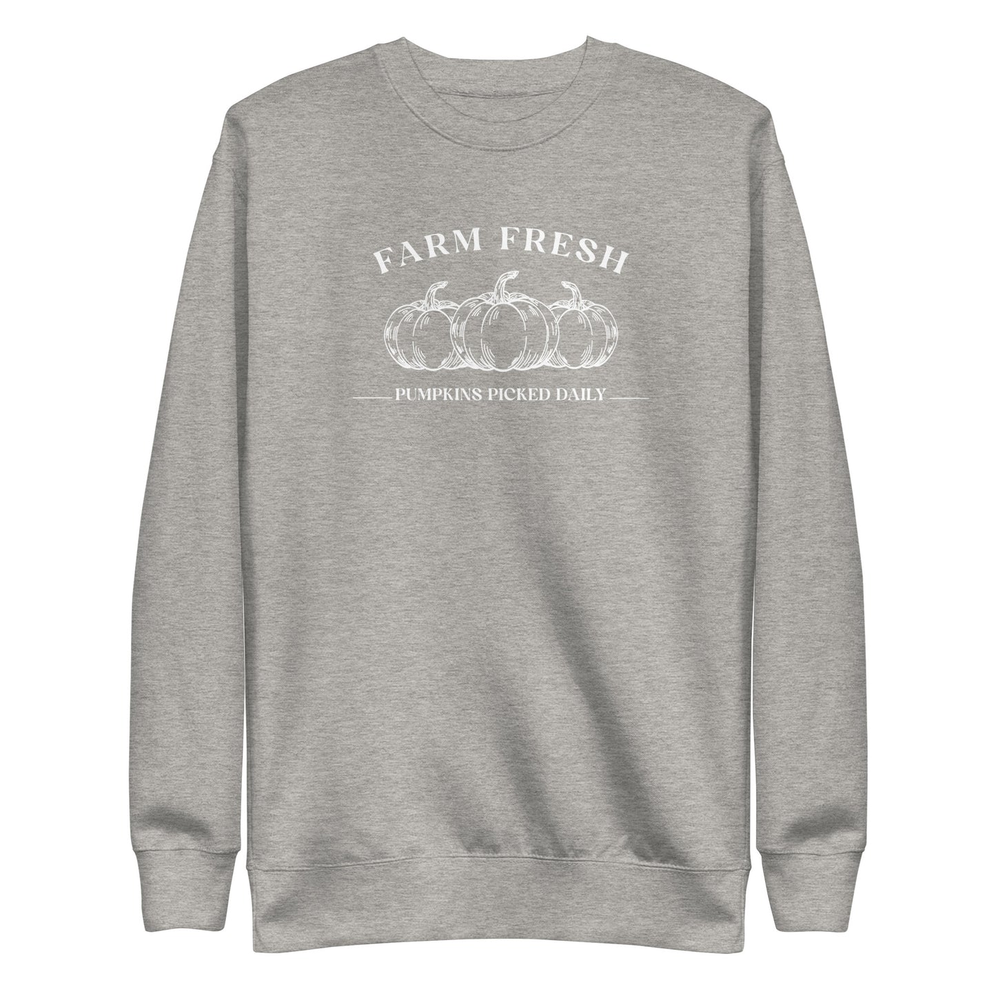 Fresh Pumpkins Embroidered Sweatshirt