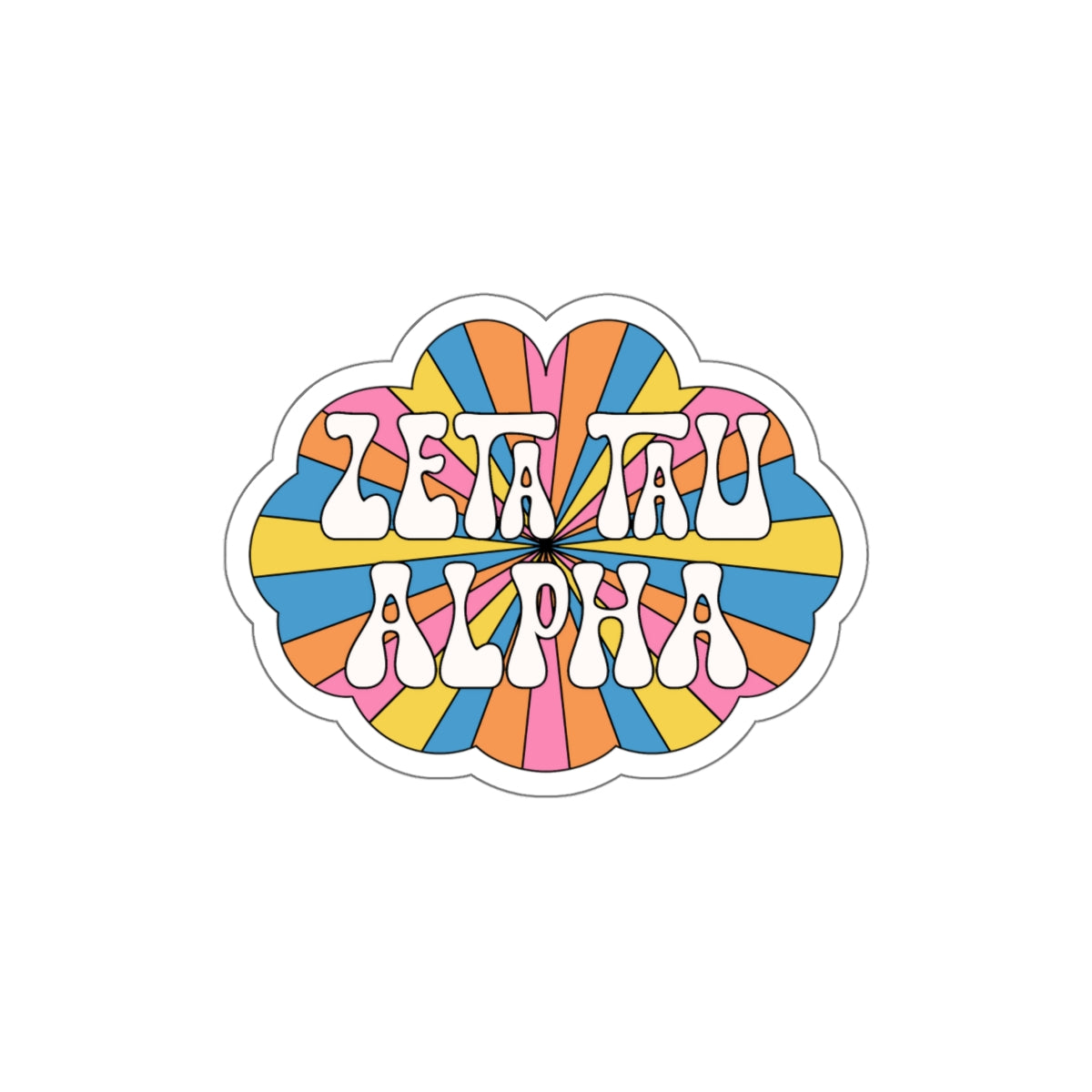 Hippie Rays Sorority Stickie