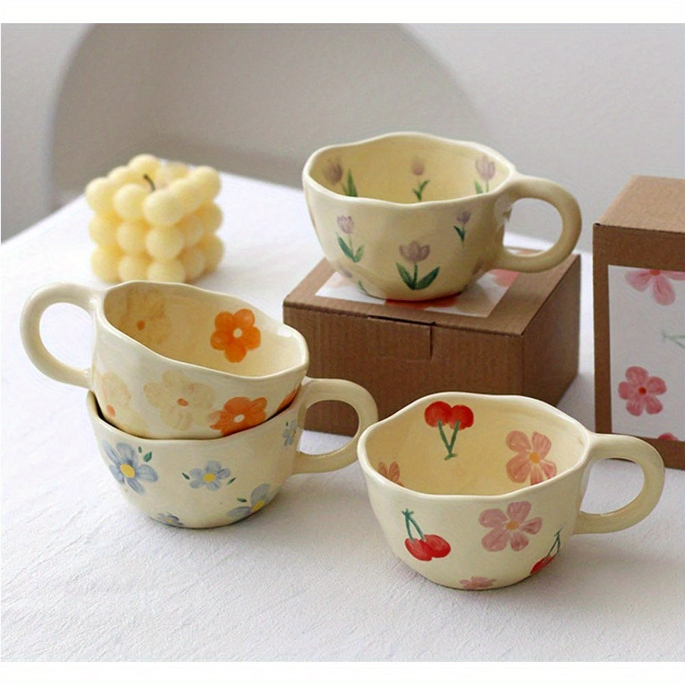 Flowers Pattern Ceramic Mug
