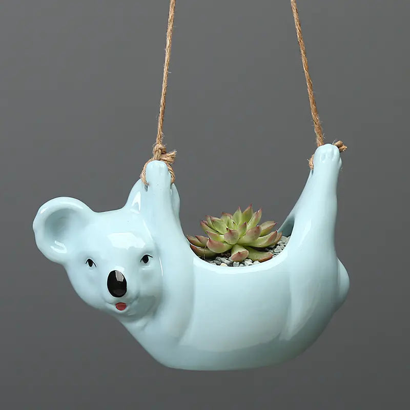 Hanging Koala Ceramic Planter
