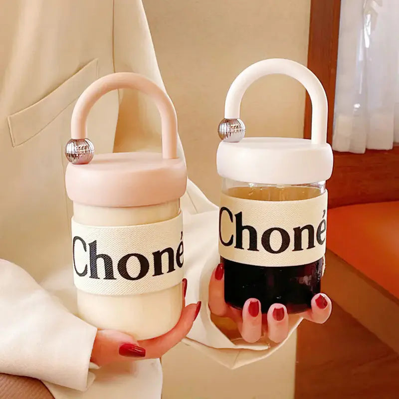 Chunky Handheld Glass Cup