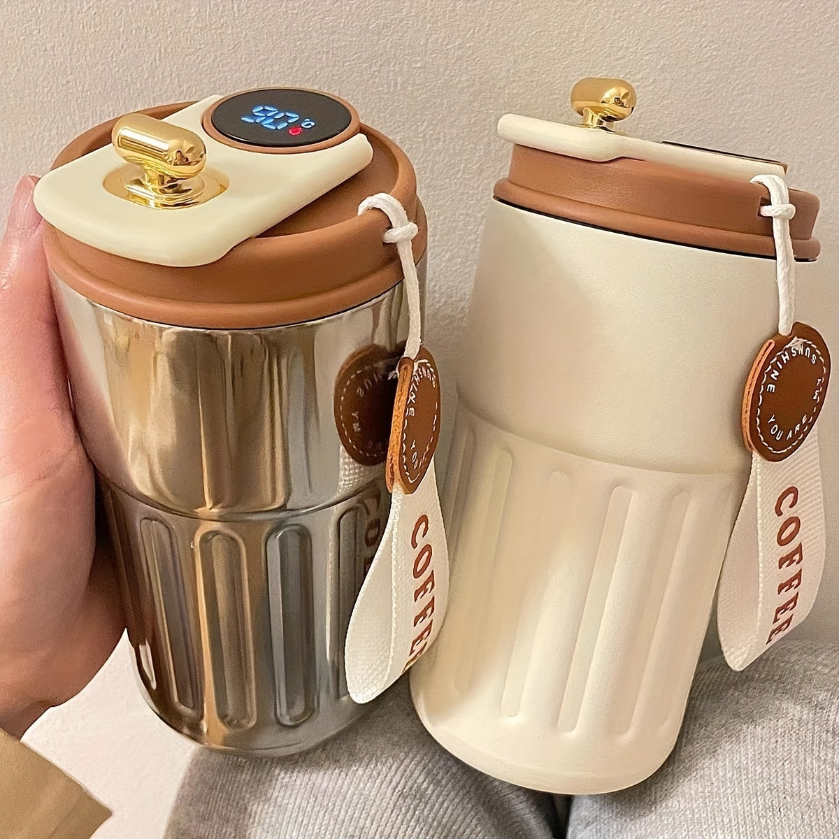 Temperature Display Travel Mug
