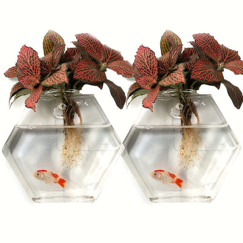 Geometric Hydroponic Glass Planter