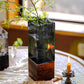 Modern Black Glass Acrylic Vase