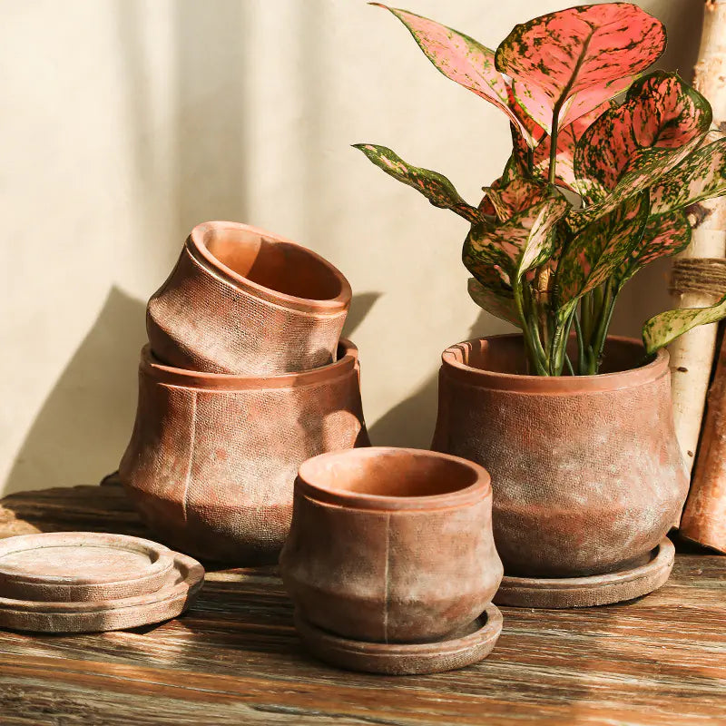 Vintage Red Terracotta Planter