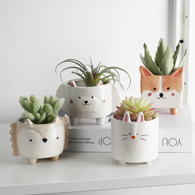 Corgi Ceramic Planter