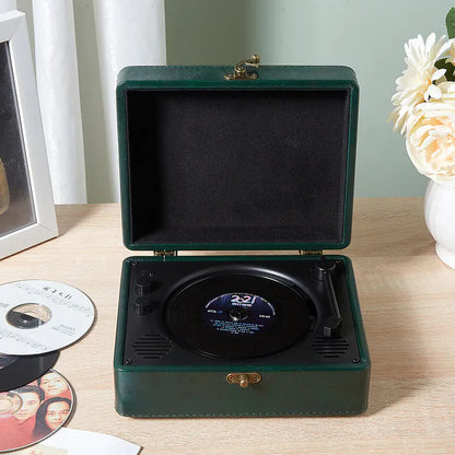 Retro Turntable Style CD Player