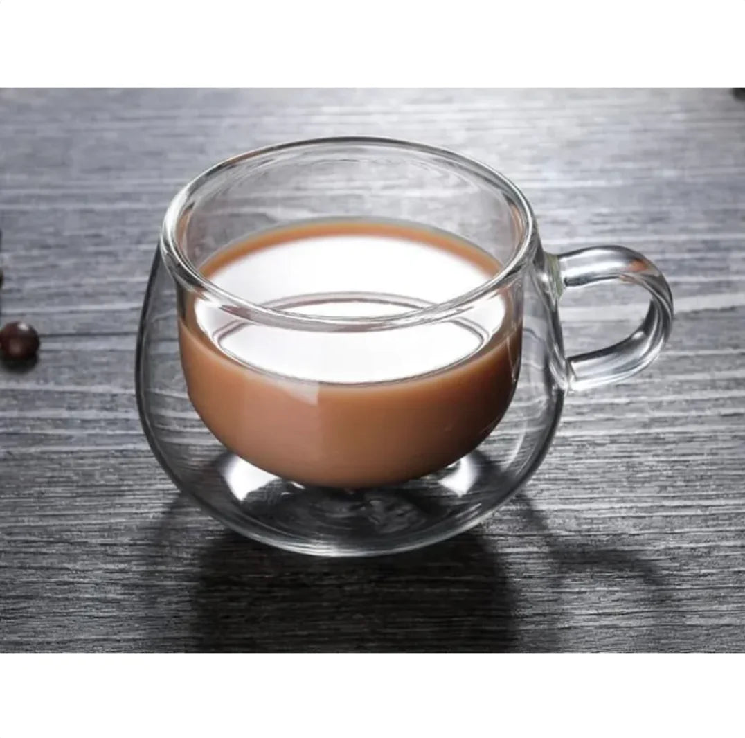 Double-Layer Insulated Glass Mug