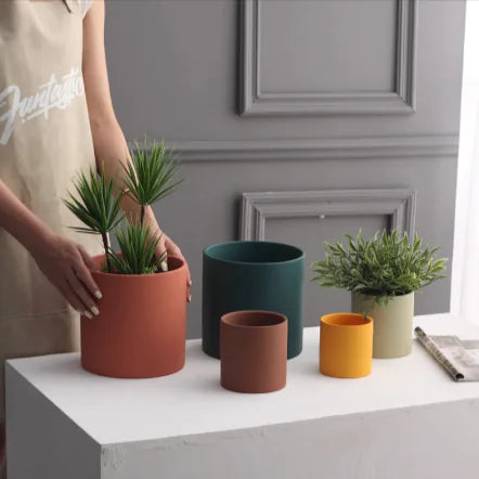 Ceramic Planter Pot - Various Color Options