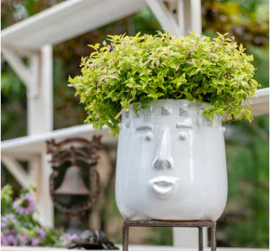 Handcrafted Ceramic Face Planter