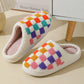 Colorful Checkerboard Slippers