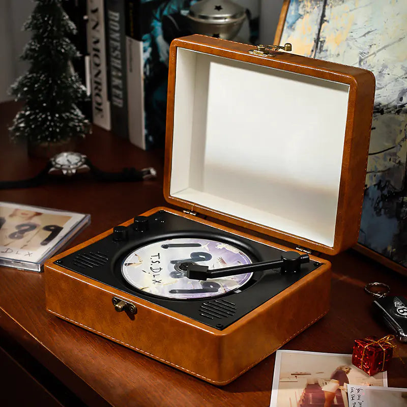 Retro Turntable Style CD Player