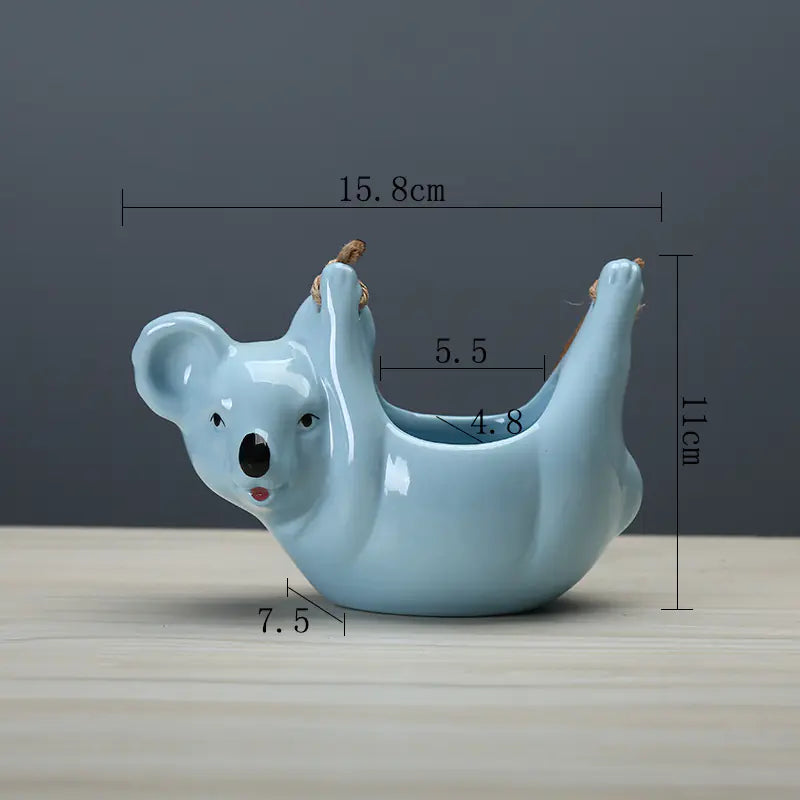 Hanging Koala Ceramic Planter
