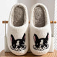 Bulldog Plush Slippers