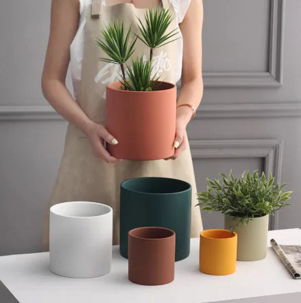 Ceramic Planter Pot - Various Color Options