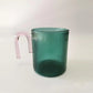 Vertical Pattern Colored Glass Cup