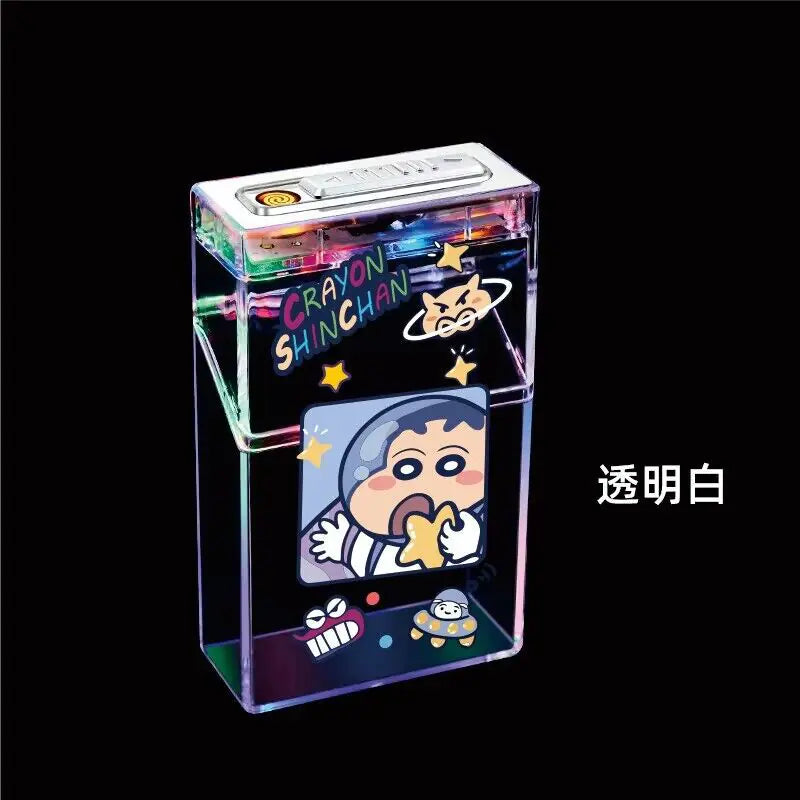Transparent Cigarette Case Lighter