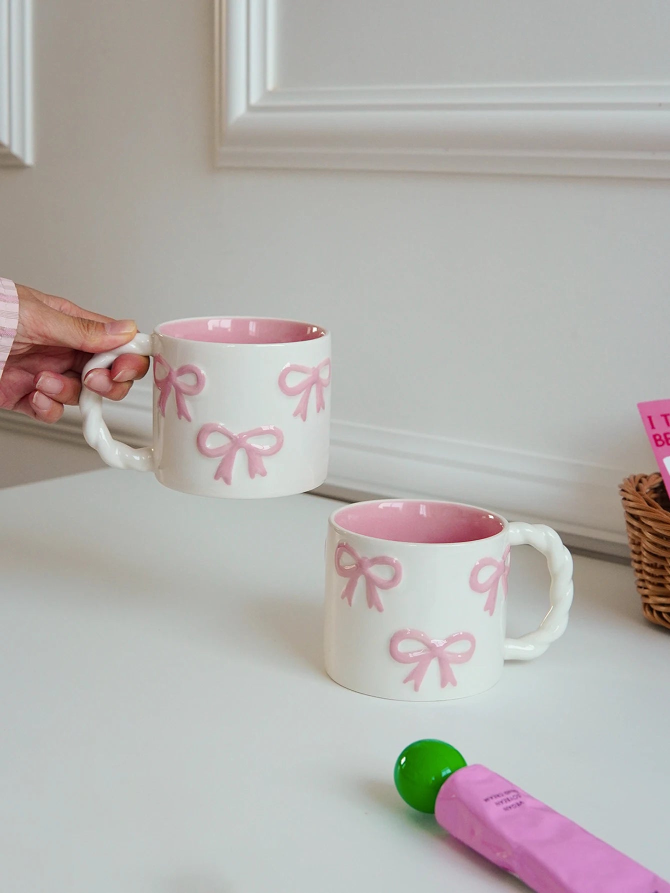 Dainty Bow Ceramic Mug
