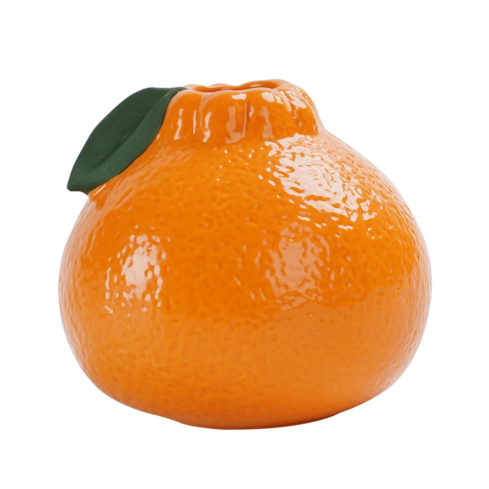 Orange Ceramic Vase