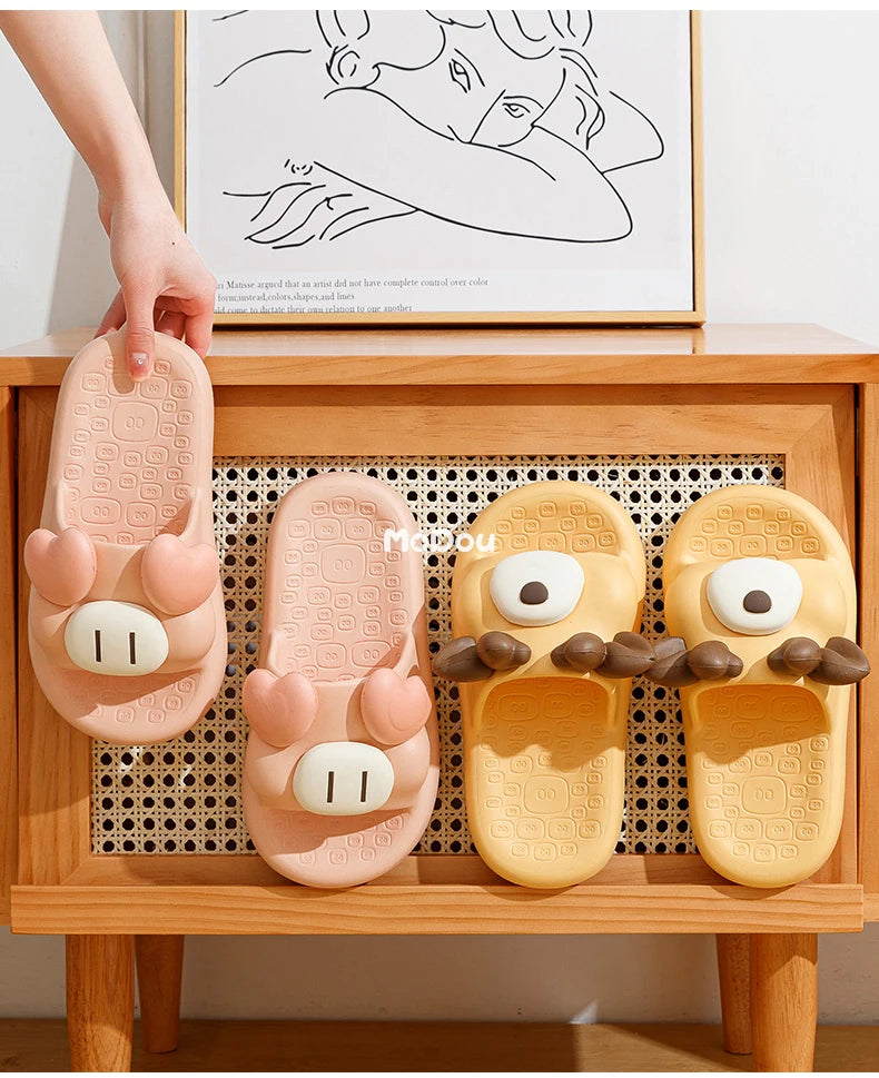 Animal Cartoon Foam Slippers
