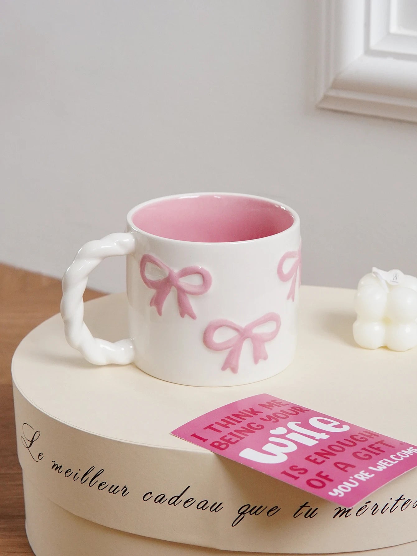 Dainty Bow Ceramic Mug